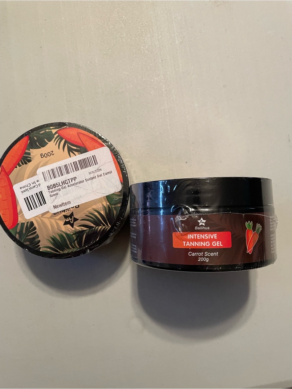 Intensive Tanning Gel - Carrot Scent (Brown) Bundle x2 New